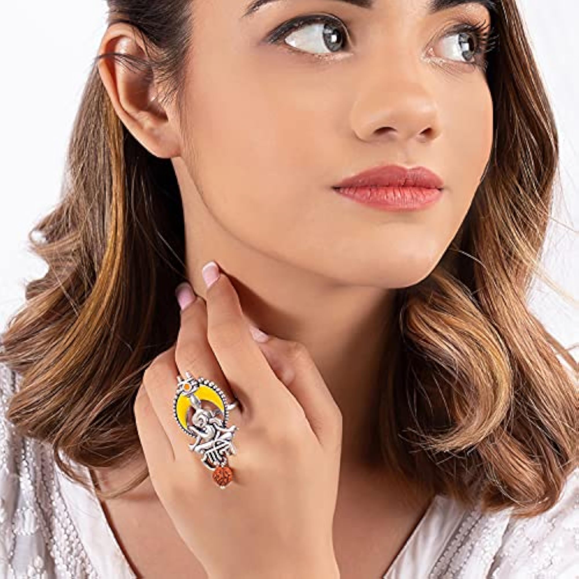 Aham Brahmasmi Om Shanti Ring